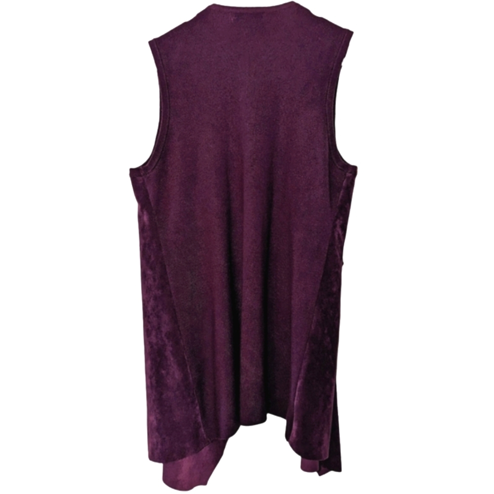 Calvin Klein Faux Suede Draped Vest Small - Picture 3 of 7